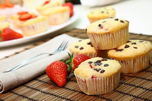 Erdbeer- Schoko- Muffin