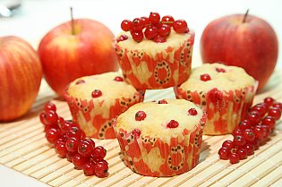 Apfel- Johannisbeer- Muffin