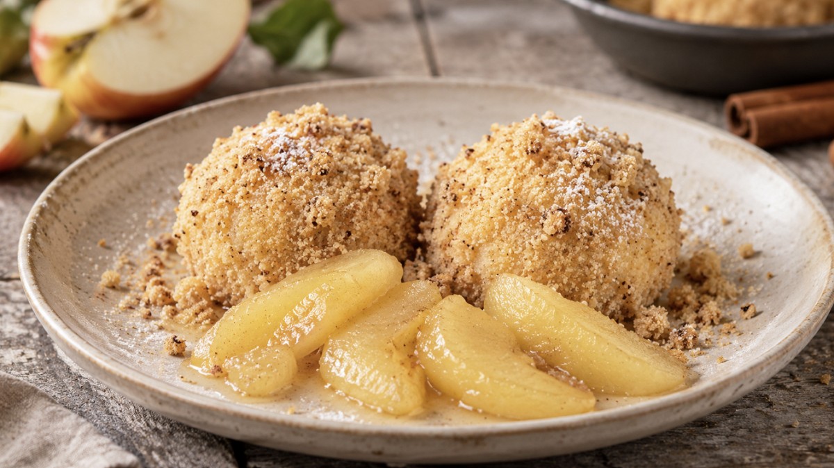 Apfel- Topfenknödel